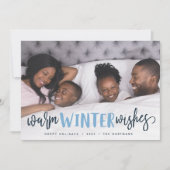 Chaleureux désir d'hiver | Carte photo de vacances (Devant)