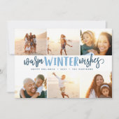 Chaleureux désir d'hiver | Photo Collage Carte de (Devant)