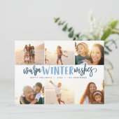 Chaleureux désir d'hiver | Photo Collage Carte de (Debout devant)