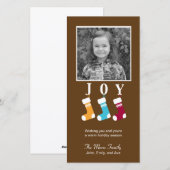 Chaleureux et cosy Carte photo de Noël (Devant / Derrière)