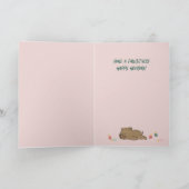 Chaleureux et Fuzzy Wings Carte de vacances Chien (Intérieur)