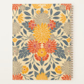 Chaleureux Jaune, Orange & Bleu Floral (Dos)