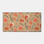 Chaleureux Mat de bureau de Noël rustique (Recto)