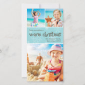 Chaleureux Noël Premium 4x8 Carte photo (Devant)