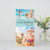 Chaleureux Noël Premium 4x8 Carte photo (Debout devant)