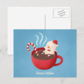 Chaleureux Snowman dans la carte postale de la Cou (Devant / Derrière)