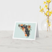 Chaleureux souhaits de Floride Carte Note | Menthe (Fleur jaune)