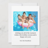 Chaleureux souhaits Floride Photo Carte de Noël (Dos)