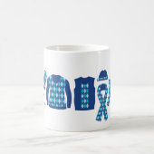 Chaleureux souhaits Jacquard Motif éléments Mug -  (Centre)