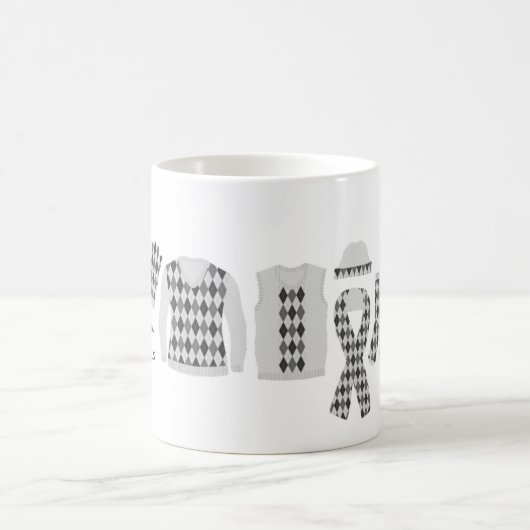 Chaleureux souhaits Jacquard Motif éléments Mug -  (Centre)