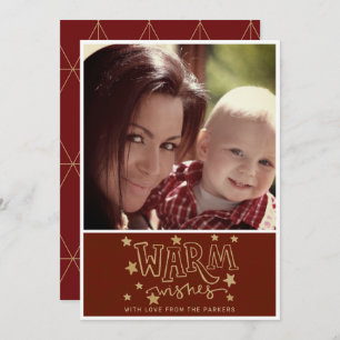 Chaleureux souhaits Photo Vacances / Carte de Noël