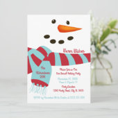 Chaleureux souhaits, Snowman Fête Invitations (Debout devant)
