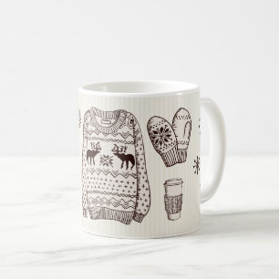 Chaleureux souhaits vacances Essentiels café Mug