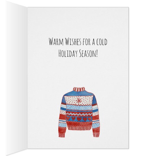 Chaleureux voeux Sweat de Noël (Intérieur (Droit))