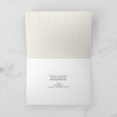 Chaleureux voeux Vacances Essentials Carte de voeu (Intérieur)