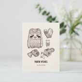 Chaleureux voeux Vacances Essentials Carte postale (Debout devant)