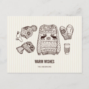 Chaleureux voeux Vacances Essentials Carte postale