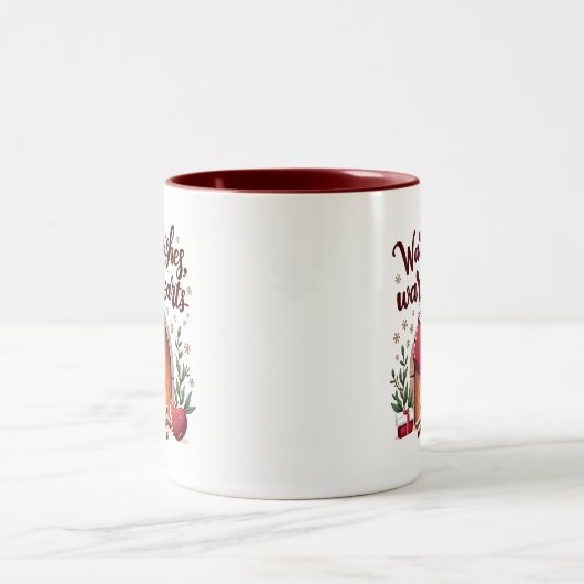 Chaleurs, Coeurs Chauds Mug de Noël (Centre)