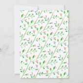 Chalice et Bufs roses Invitations de première comm (Dos)