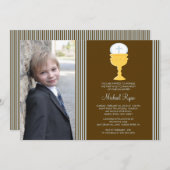 Chalice Invitation à la première communion de la p (Devant / Derrière)
