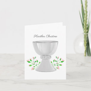 Chalice Pink Buds Verdure Première communion