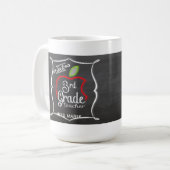 Chalk 3rd Grade | Aangepaste Mok voor leerkrachten (Voorkant links)