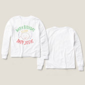 Chalk Anniversaire Bébé Jésus Noël religieux (Motif Recto et Verso)