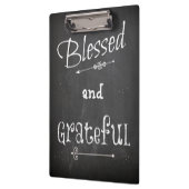 Chalk Board Blessed en Grateful Klembord (Links)