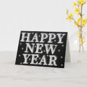 Chalk Bonne Carte Nouvel An (Fleur jaune)