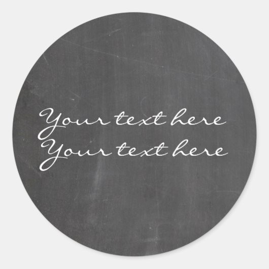 Chalk Chalk 2 Personnalisé Party Favoriser Sticker (Devant)