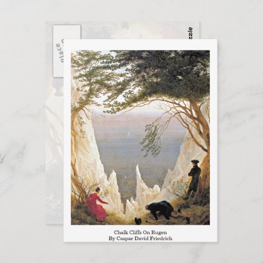 Chalk Cliffs on Rugen van Caspar David Friedrich Briefkaart (Voorkant / Achterkant)