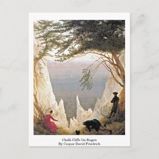 Chalk Cliffs on Rugen van Caspar David Friedrich Briefkaart (Voorkant)