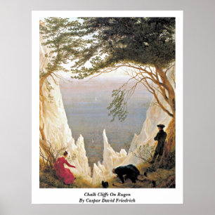 Chalk Cliffs on Rugen van Caspar David Friedrich Poster