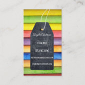 Chalk coloré Blackboard enseignant Carte de visite (Devant)