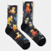Chalk de petite grenouille tirant Motif Chaussette (Droite)