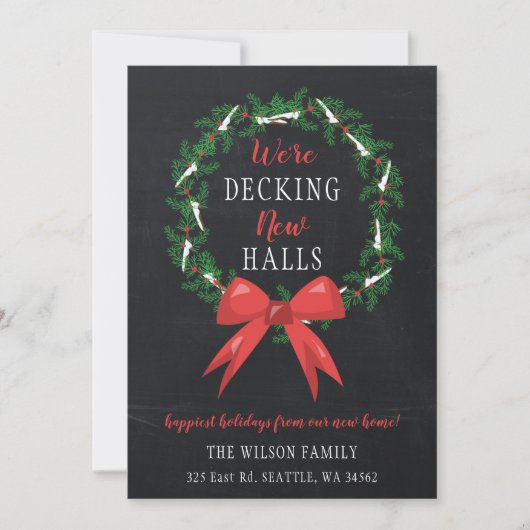 Chalk Deck The New Halls Moving Faire-part (Devant)