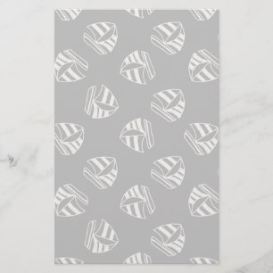Chalk Drawn Sailboat Pattern Briefpapier