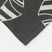 Chalk Drawn Sailboat Pattern Fleece Deken (Hoek)