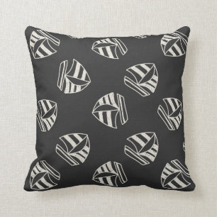 Chalk Drawn Sailboat Pattern Kussen