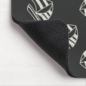 Chalk Drawn Sailboat Pattern Muismat (Hoek)