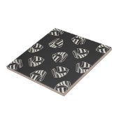 Chalk Drawn Sailboat Pattern Tegeltje (Zijkant)