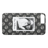 Chalk Drawn Sailboat Pattern | Uw foto en naam Case-Mate iPhone Case (Achterkant (Horizontaal))
