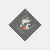 Chalk Geïnspireerd Deer Wedding Napkins Servet (Hoek)