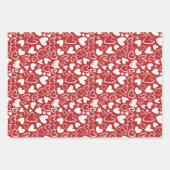Chalk Heart Doodle Cute Valentijnsdag Pattern Inpakpapier Vel (Voorkant 2)