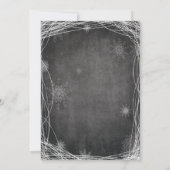 Chalk Ice Skating Holiday Party Uitnodiging (Achterkant)