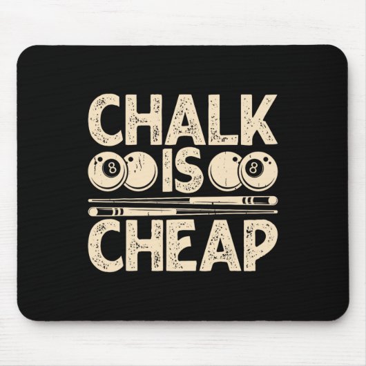 Chalk is goedkoop muismat (Voorkant)