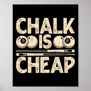 Chalk is goedkoop poster