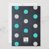 Chalk Lights Turquoise 16e anniversaire Invitation (Dos)