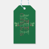 Chalk Mistletoe Pattern Cadeaulabel (Voorkant)