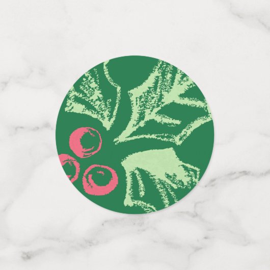 Chalk Mistletoe Pattern Confetti (Kleine voorkant)